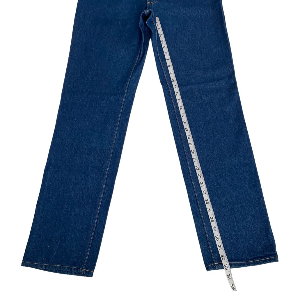 Vintage Lee High Rise Tapered Leg Mom Jeans Size 16 Long Made in USA Cotton - Picture 9 of 15